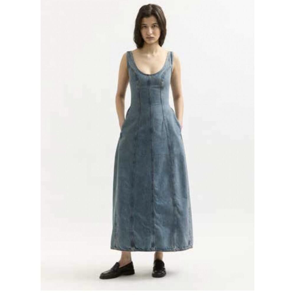 NEW DALA cocoon bustier dress in worn ink